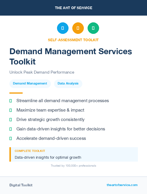 Demand Management Services Toolkit