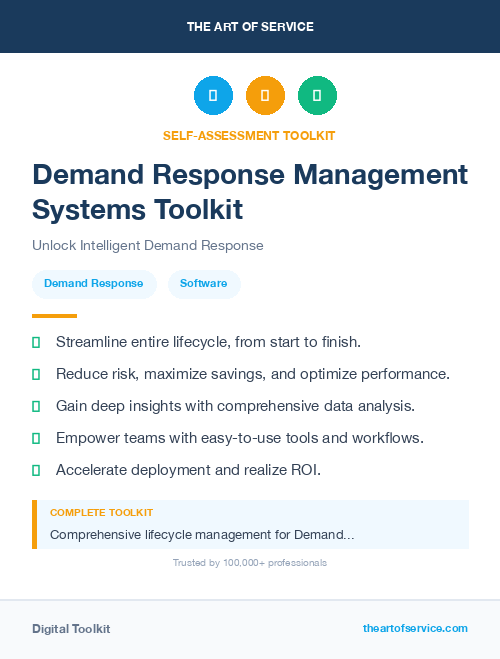 Demand Response Management Systems Toolkit