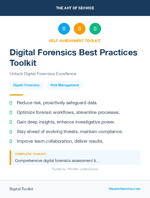 Digital Forensics Best Practices Toolkit