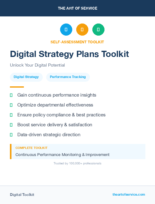 Digital Strategy Plans Toolkit