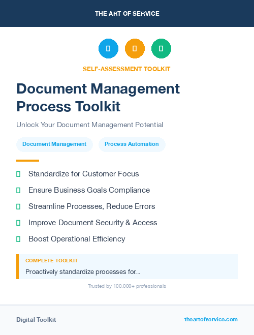 Document Management Process Toolkit