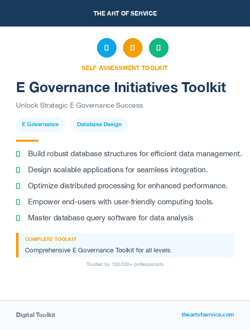 E Governance Initiatives Toolkit