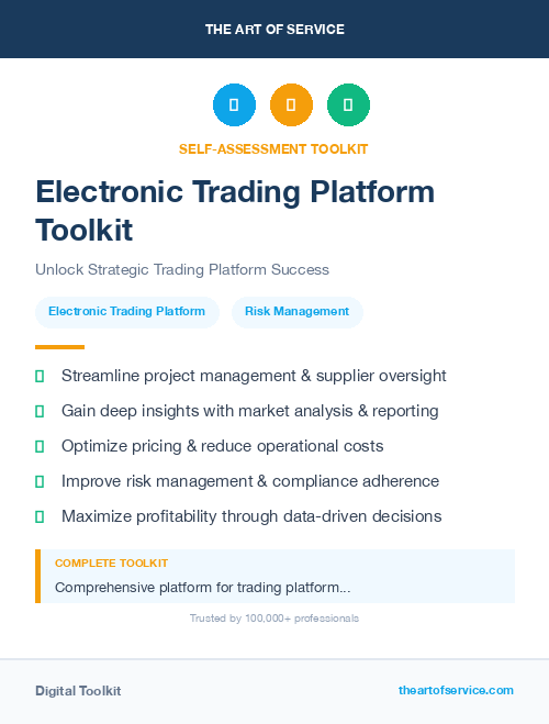 Electronic Trading Platform Toolkit