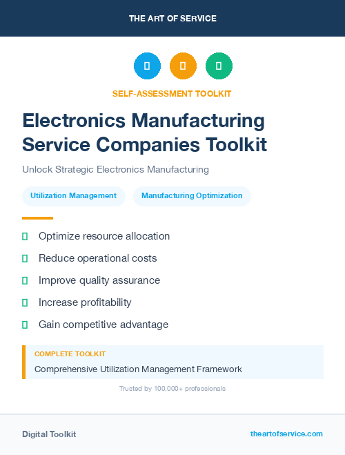 Electronics Manufacturing Service Companies Toolkit