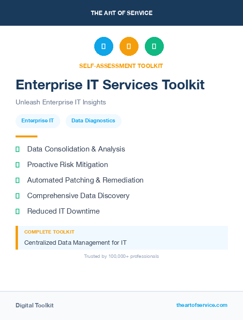 Enterprise IT Services Toolkit