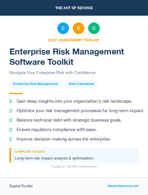 Enterprise Risk Management Software Toolkit
