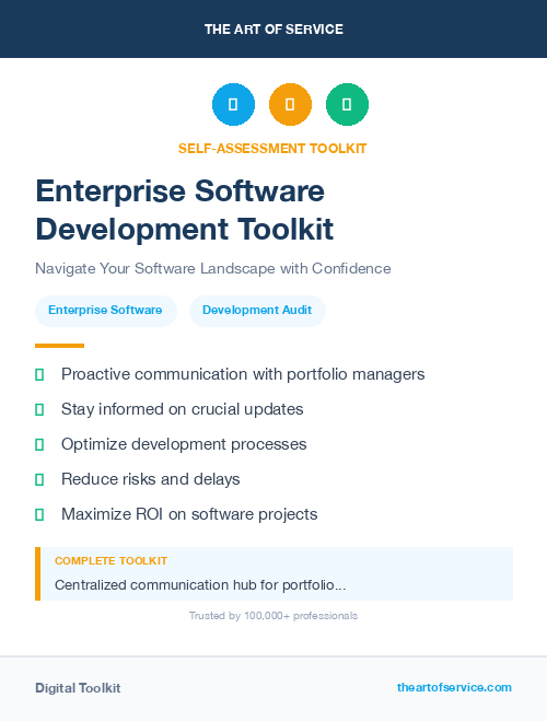Enterprise Software Development Toolkit