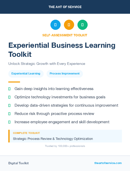 Experiential Business Learning Toolkit
