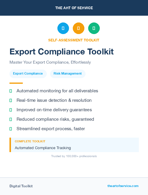 Export Compliance Toolkit