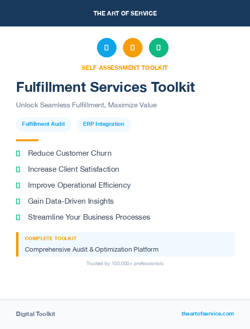 Fulfillment Services Toolkit