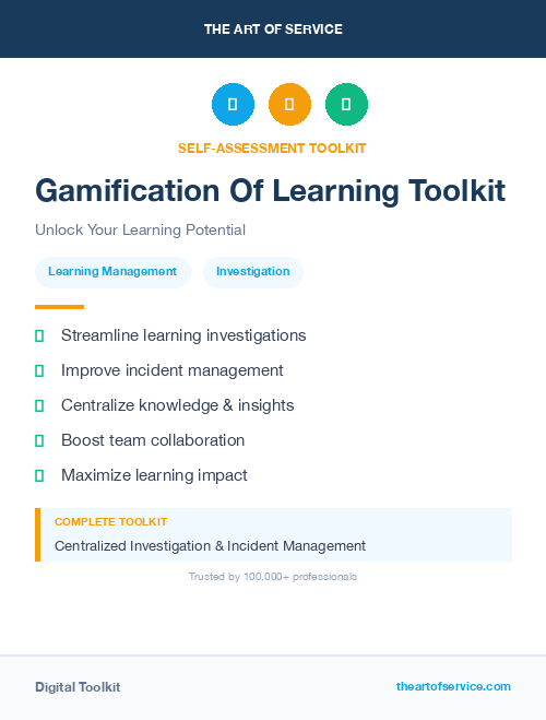 Gamification Of Learning Toolkit