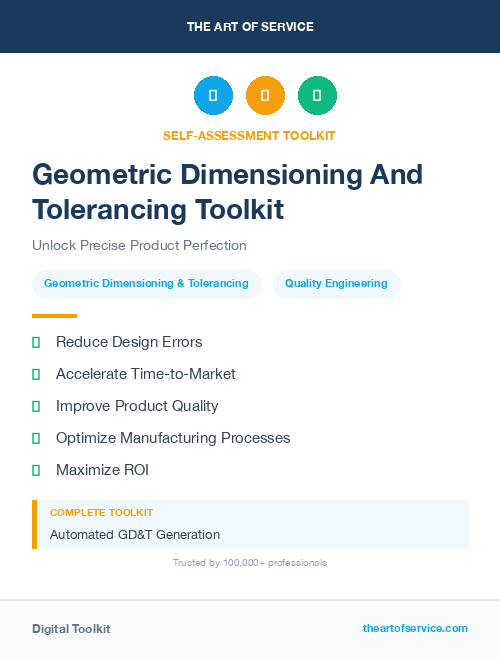 Geometric Dimensioning And Tolerancing Toolkit