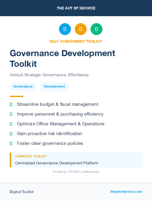 Governance Development Toolkit