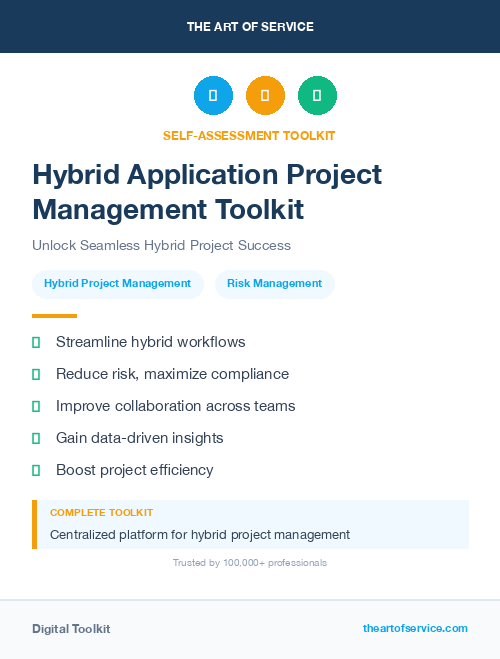 Hybrid Application Project Management Toolkit