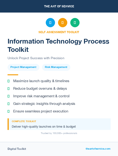 Information Technology Process Toolkit