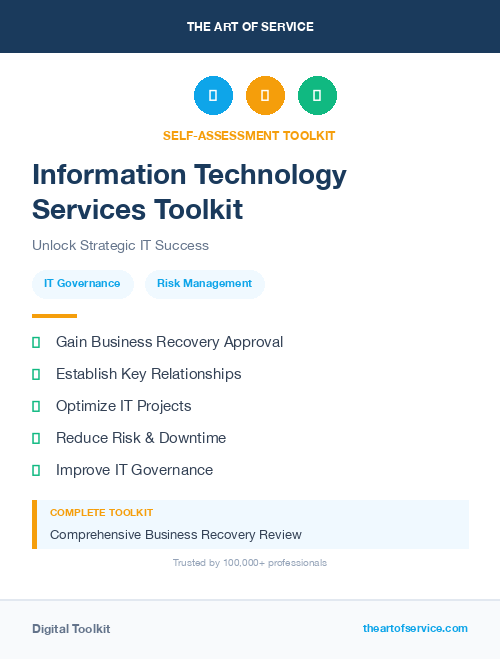 Information Technology Services Toolkit