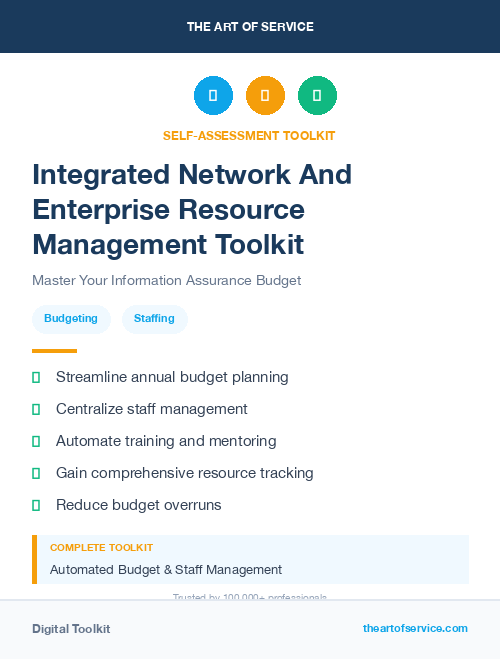 Integrated Network And Enterprise Resource Management Toolkit