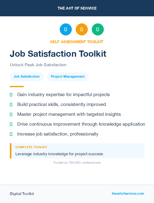 Job Satisfaction Toolkit