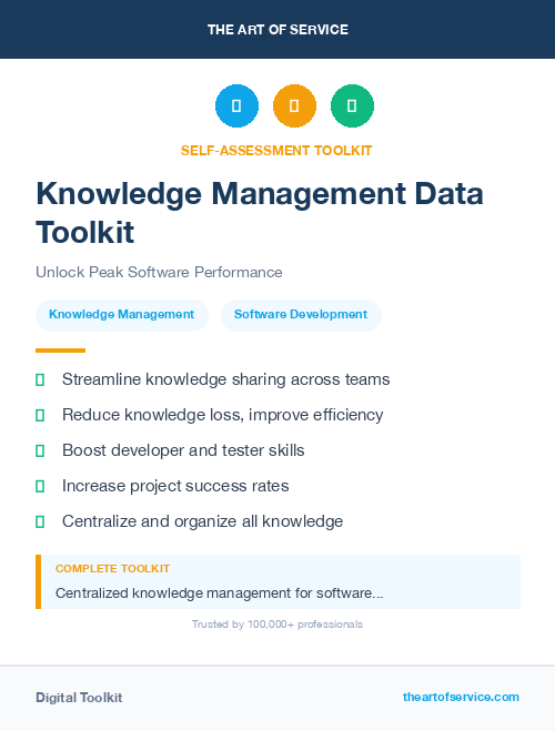 Knowledge Management Data Toolkit