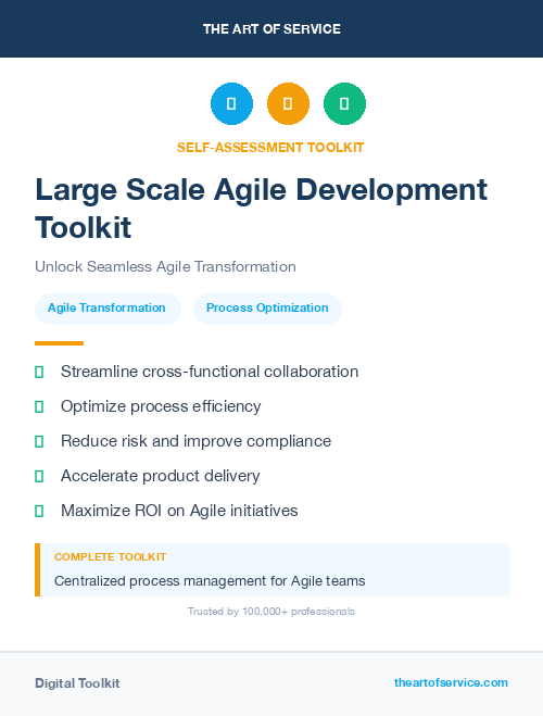 Large Scale Agile Development Toolkit