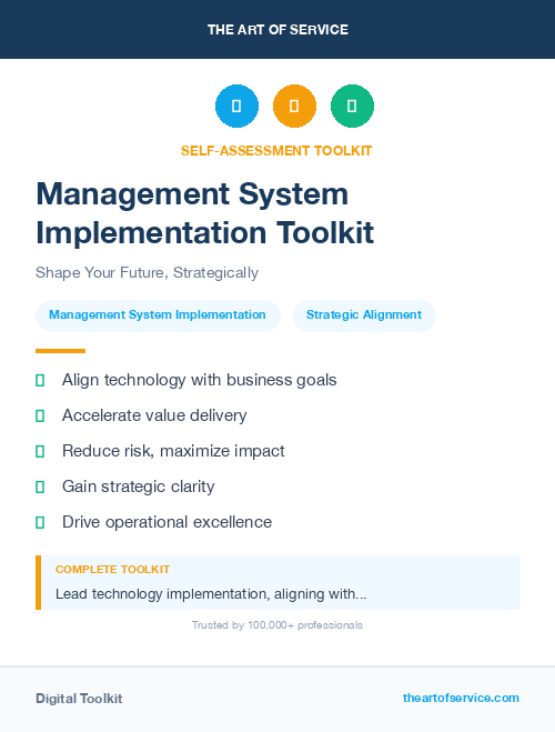 Management System Implementation Toolkit