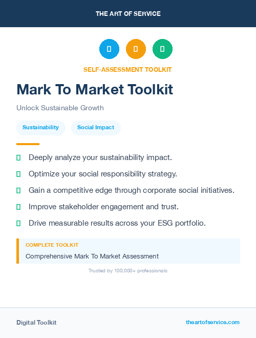 Mark To Market Toolkit