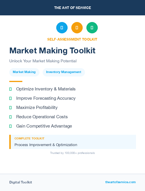 Market Making Toolkit