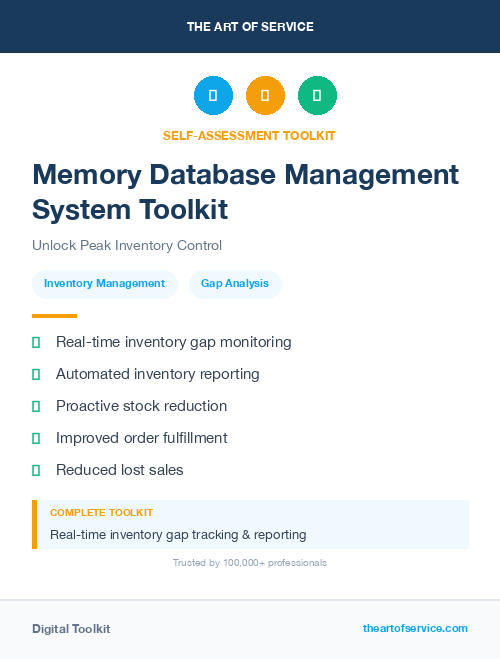 Memory Database Management System Toolkit