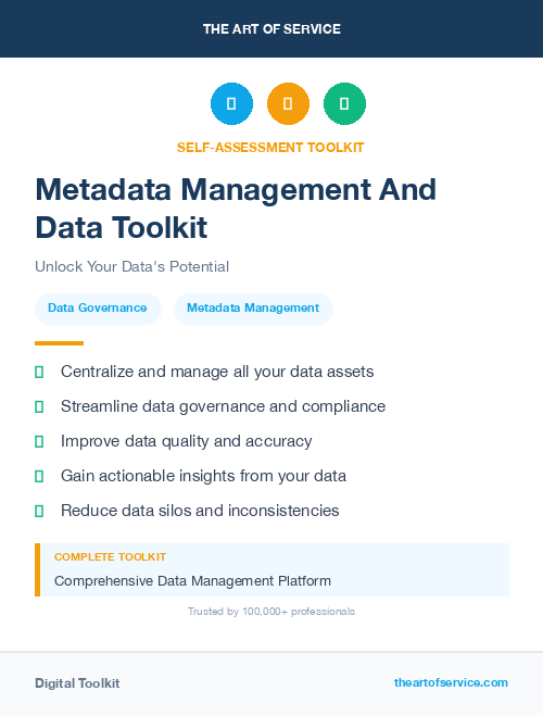 Metadata Management And Data Toolkit