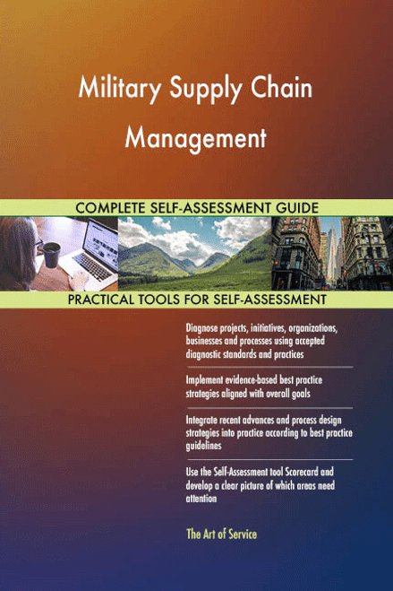 Military Supply Chain Management Toolkit Military Supply Chain Management Toolkit