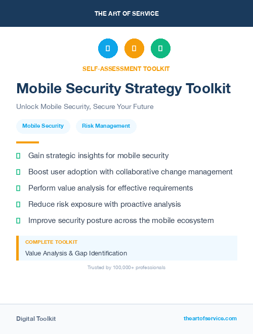 Mobile Security Strategy Toolkit