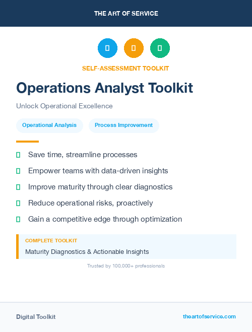 Operations Analyst Toolkit