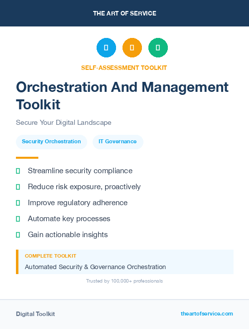 Orchestration And Management Toolkit