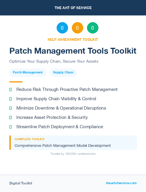 Patch Management Tools Toolkit