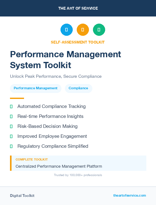 Performance Management System Toolkit
