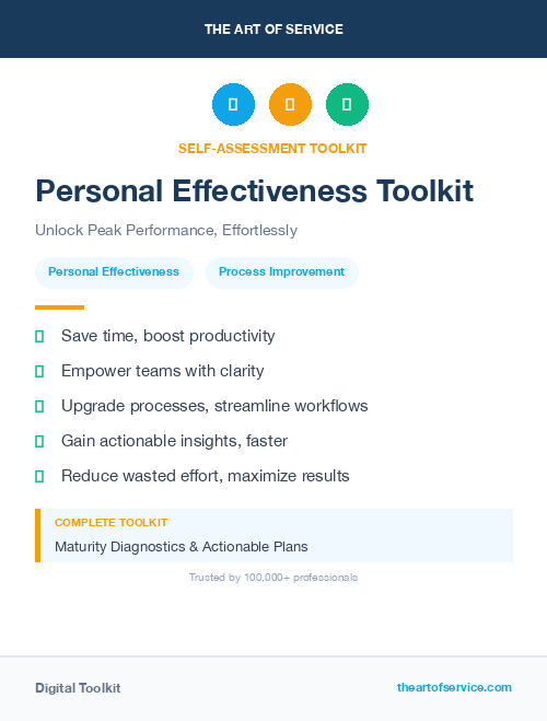 Personal Effectiveness Toolkit