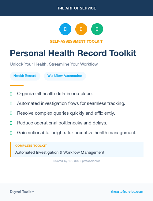 Personal Health Record Toolkit