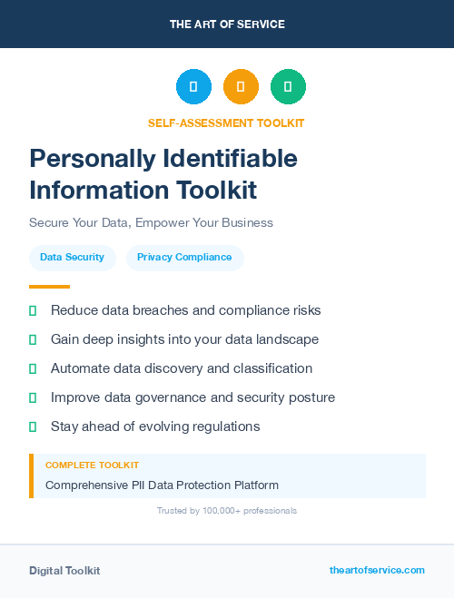 Personally Identifiable Information Toolkit