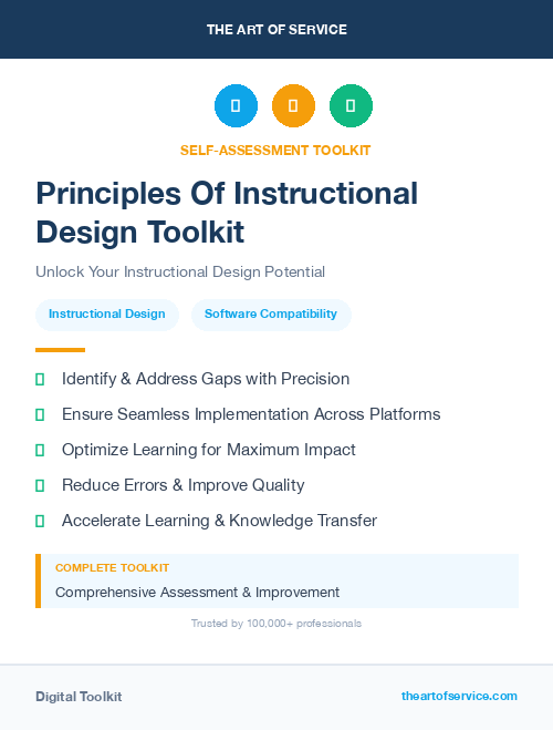 Principles Of Instructional Design Toolkit