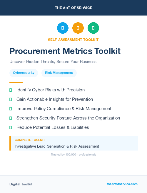Procurement Metrics Toolkit