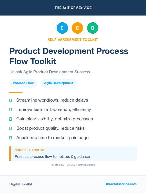 Product Development Process Flow Toolkit