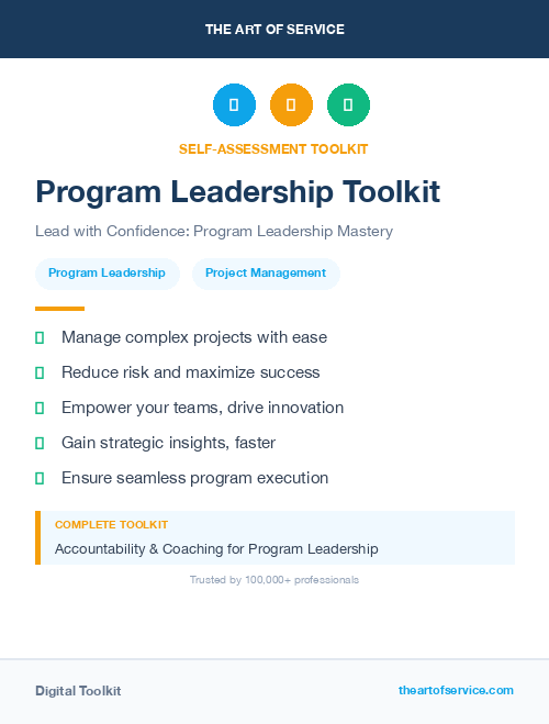 Program Leadership Toolkit
