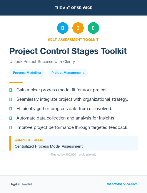 Project Control Stages Toolkit