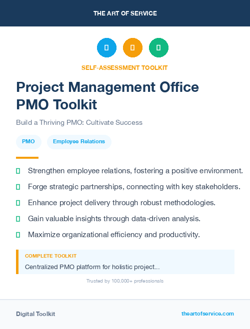 Project Management Office PMO Toolkit