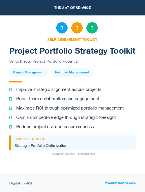 Project Portfolio Strategy Toolkit