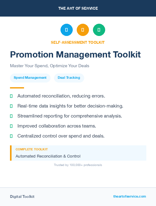 Promotion Management Toolkit