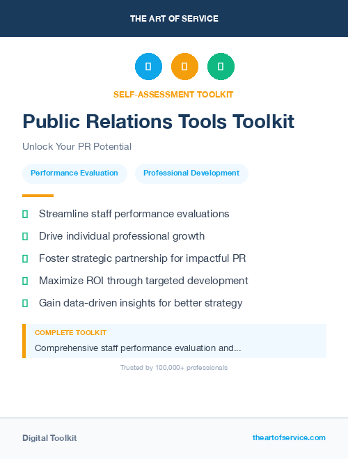 Public Relations Tools Toolkit