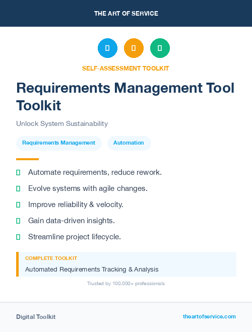 Requirements Management Tool Toolkit