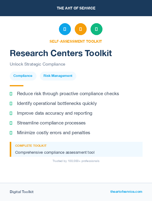 Research Centers Toolkit
