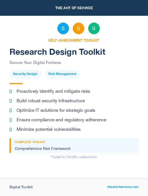 Research Design Toolkit